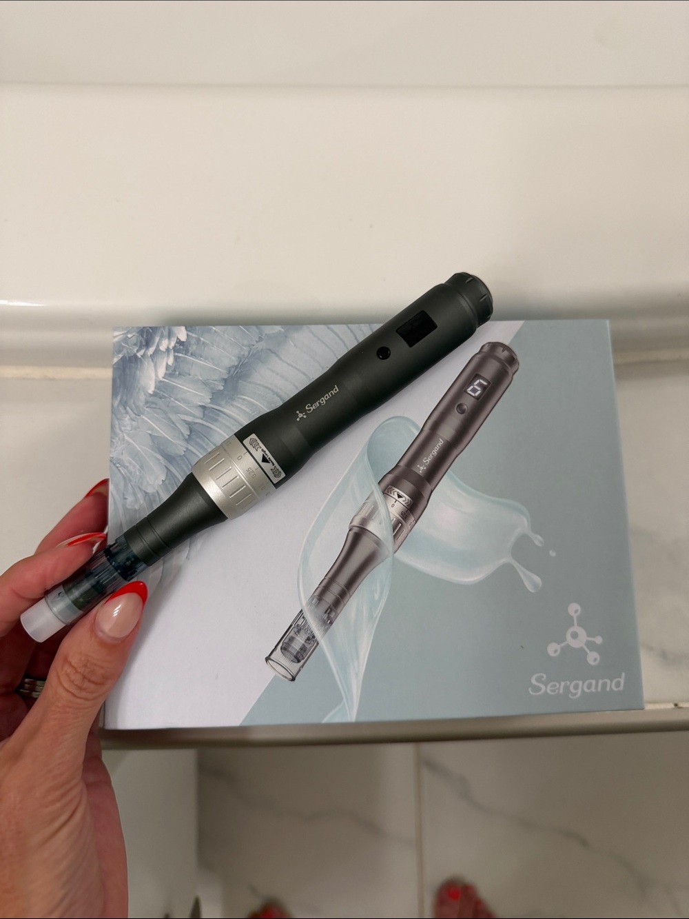 REVOLVE Green and Silver Microneedling Pen